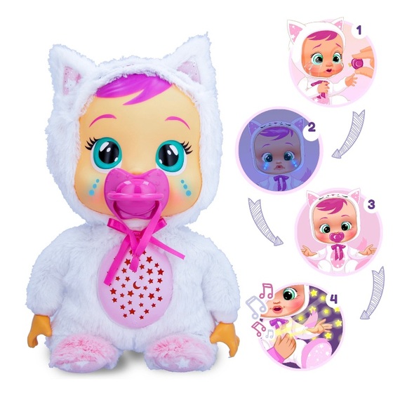 Cry babies Goodnight Starry Sky Daisy Doll with Moon & Stars Projection. - Picture 5 of 11